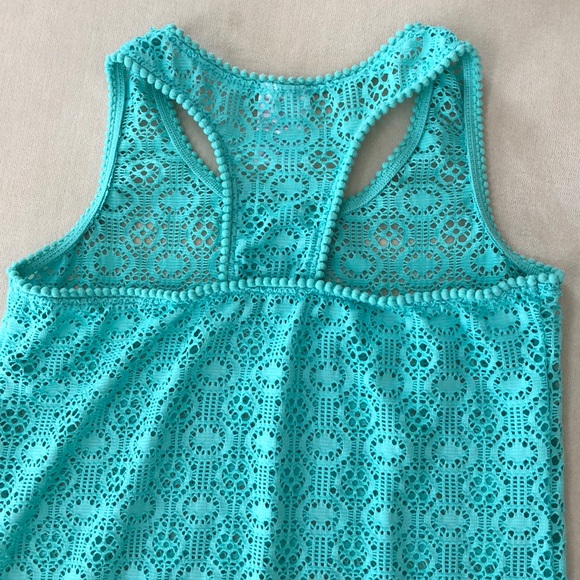 Aqua Lace Coverup - Picture 2 of 4